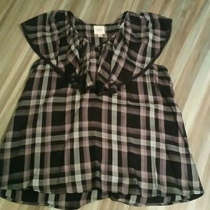 Knox Rose plaid blouse
